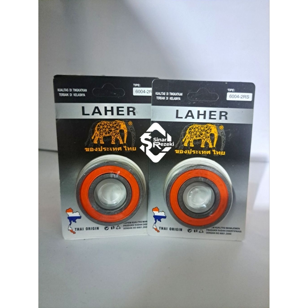 Laher Gajah 6004-2RS Bearing Gajah 6004 2RS