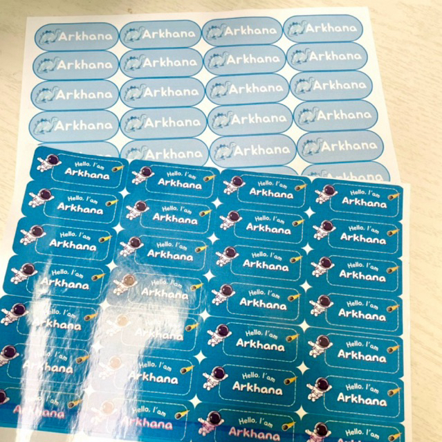 

Stiker Nama Custom