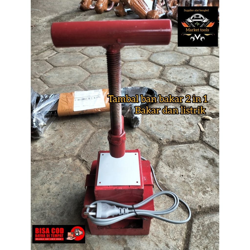 tambal ban listrik 2in 1 bakar dan listrik cukil ulir pres ban