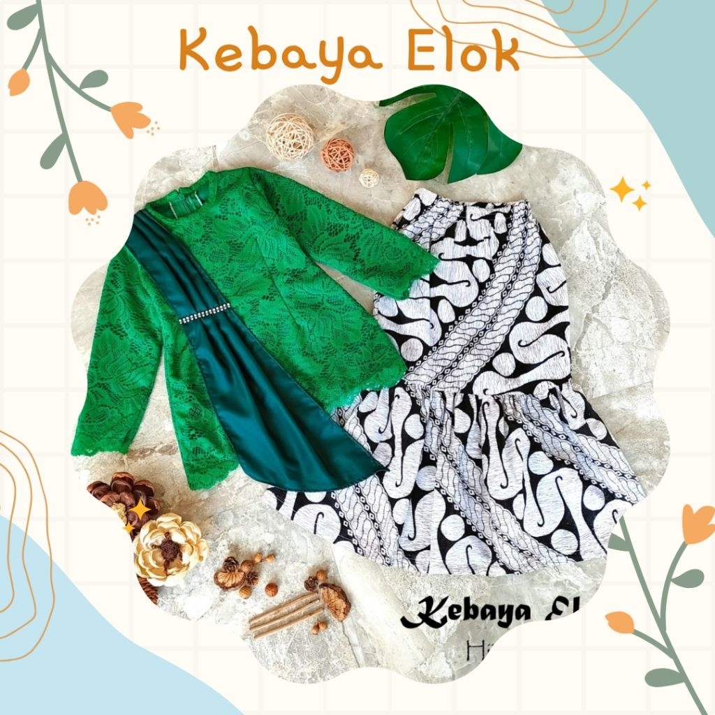 KEBAYA ELOK/KEBAYA ANAK DAN DEWASA/KEBAYA MODERN