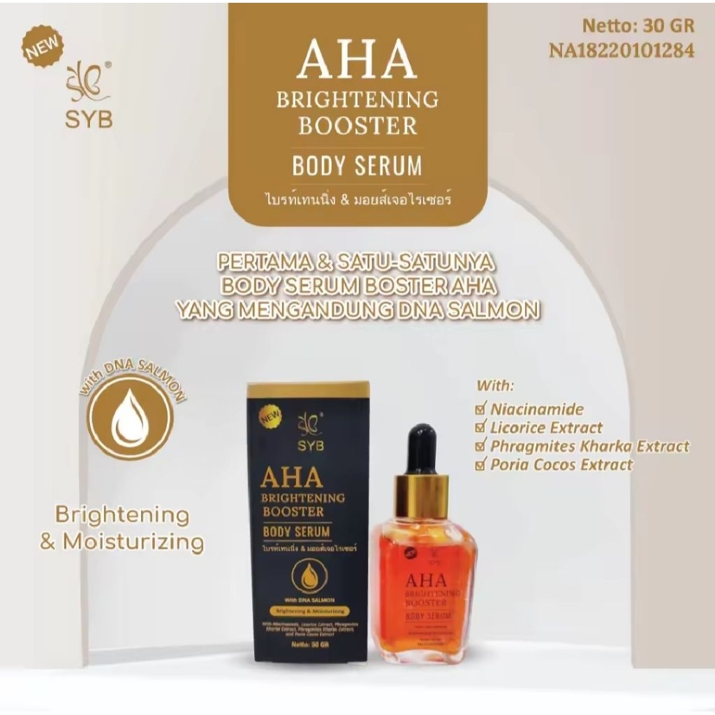 SYB AHA BRIGHTENING BOOSTER BODY SERUM 30 gr