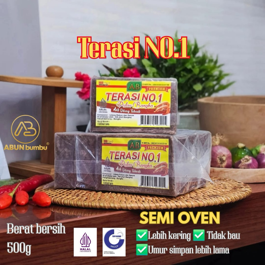 

AB Terasi No.1 500g Asli Udang Rebon Pulau Bangka