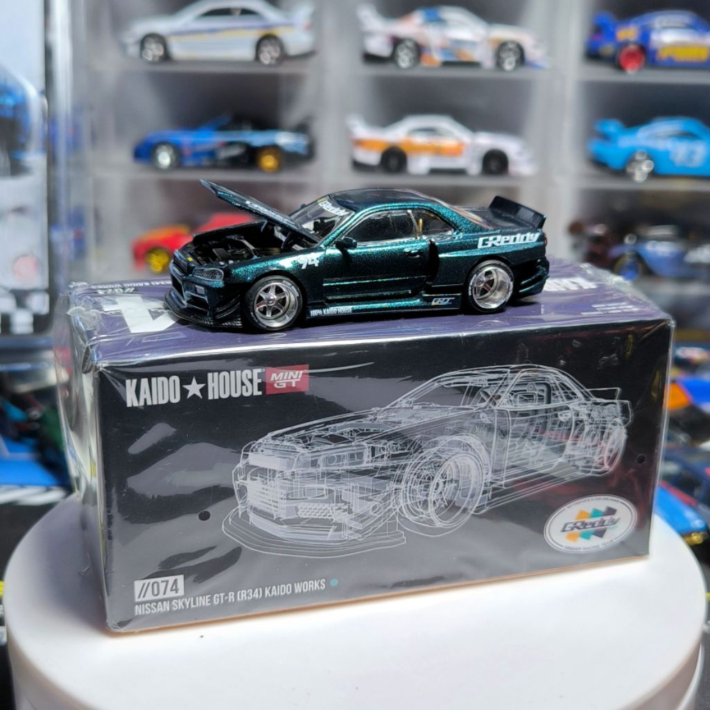 MiniGT Kaido House Nissan Skyline GT-R34 Greddy #94