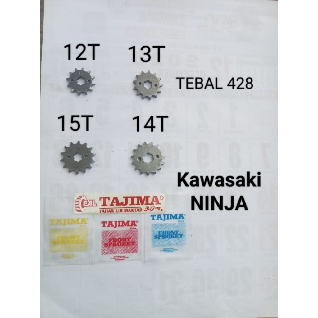 Gir ger depan NINJA / W 175 (428 - 12,13,14,15) Ninja RR 520-14T