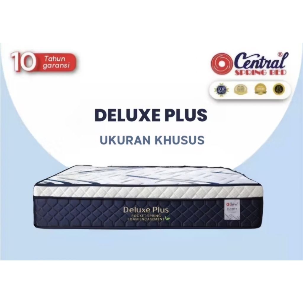 Kasur Springbed Central Deluxe Plus Pocket + Foam encasement 120x200