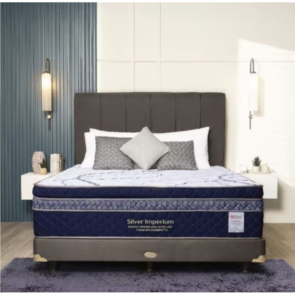 SET Springbed Central Imperium Pocket Latex + Divan Central
