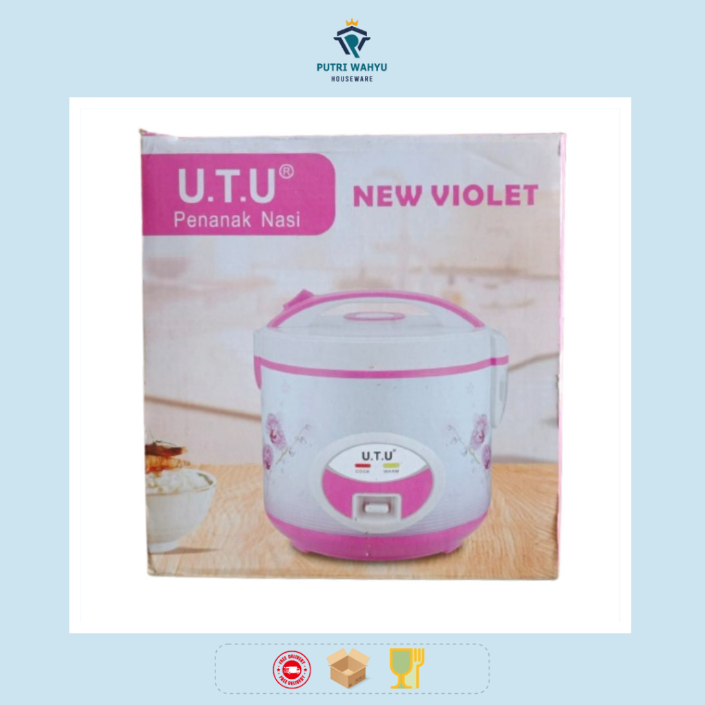 UTU MAGIC COM URC-5102M-L1 (VIOLET) 1L / RICE COOKER / PENANAK NASI - ORIGINAL