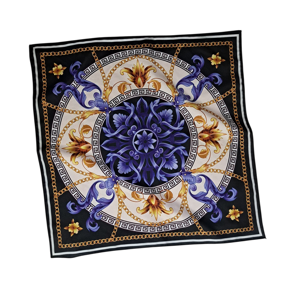 GLORIUSS - Slayer Bandana Pria Wanita Bandana Motor Adem Cepat Kering Motif -  Bunga Korea Ungu