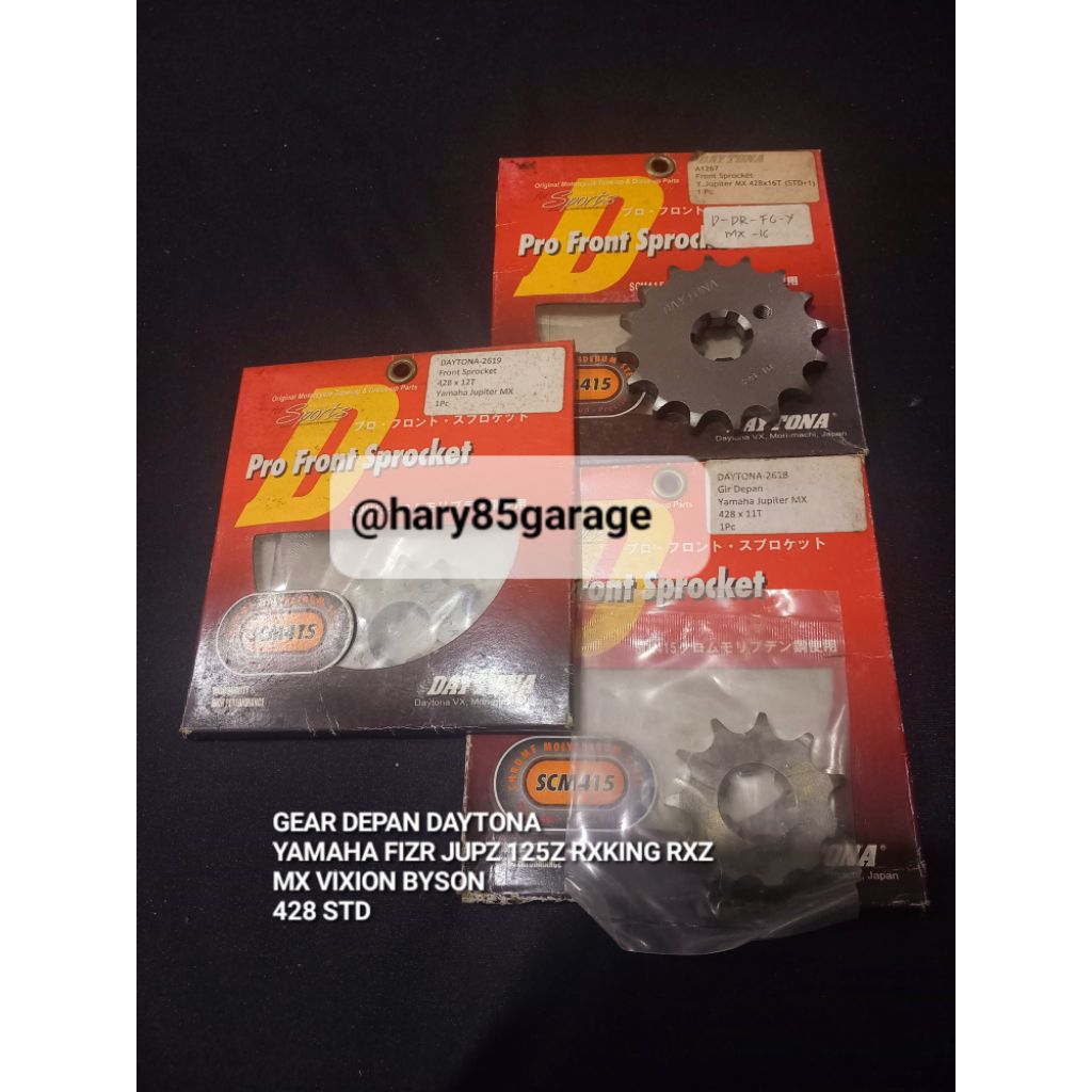 GEAR GIR DEPAN DAYTONA 428 YAMAHA FIZR JUPZ 125Z RXKING RXZ VIXION MX BYSON ORIGINAL