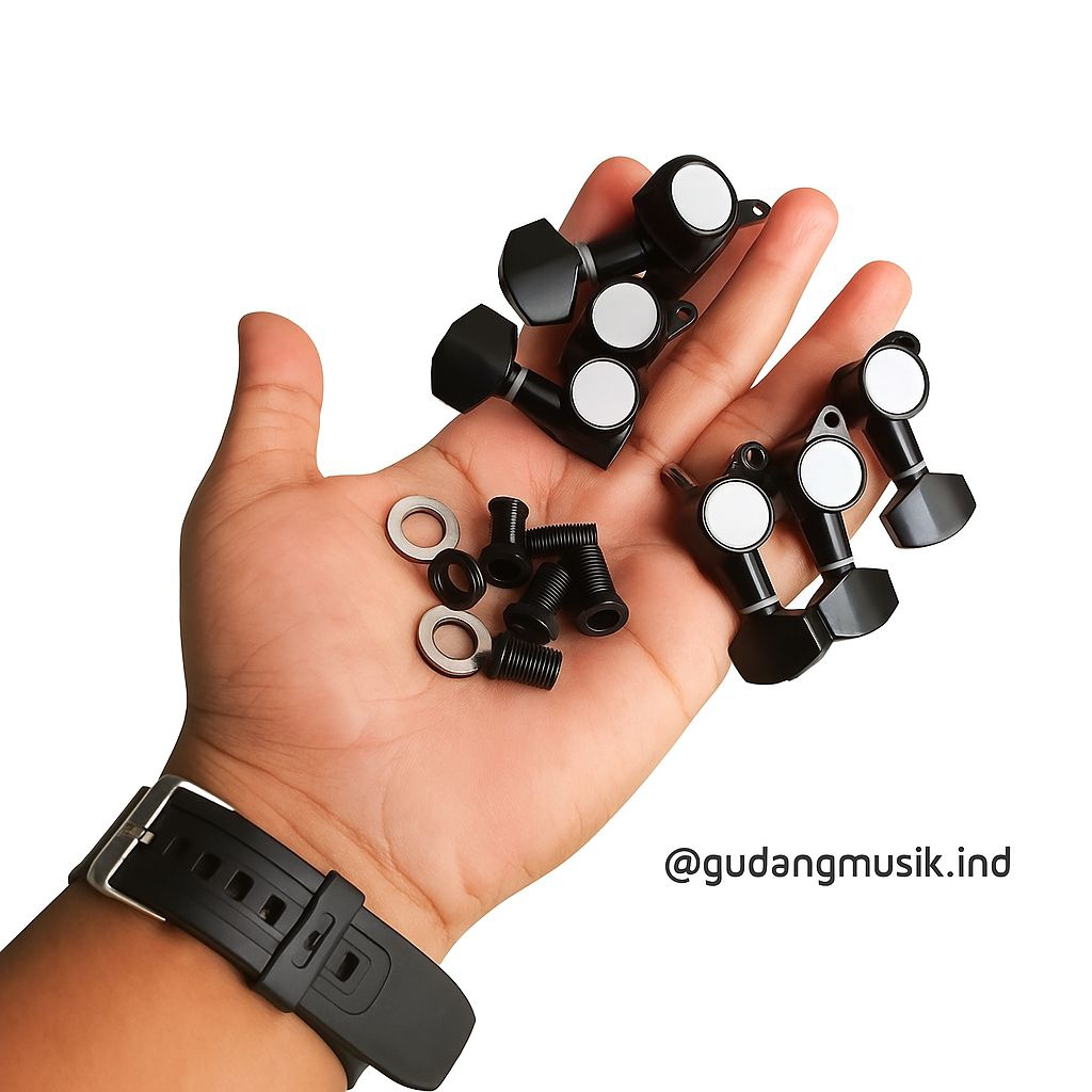 DRYER GROVER HITAM / PUTERAN GITAR GROVER / PUTERAN GITAR / GROVER HITAM