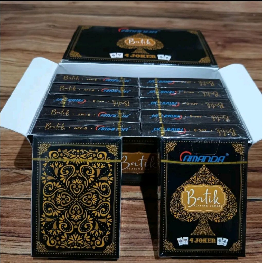 1Box 12pcs - Kartu Remi Batik
