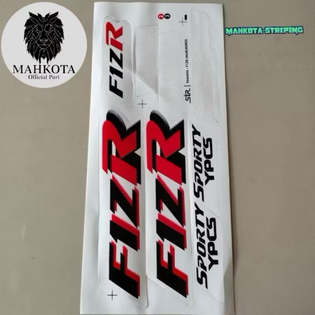 striping stiker fizr marllboro merah putih