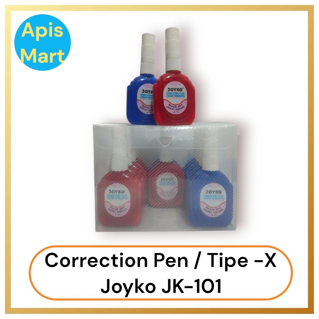 

Tipe X Correction Fluid Cairan Koreksi Penghapus Cair Joyko JK-101