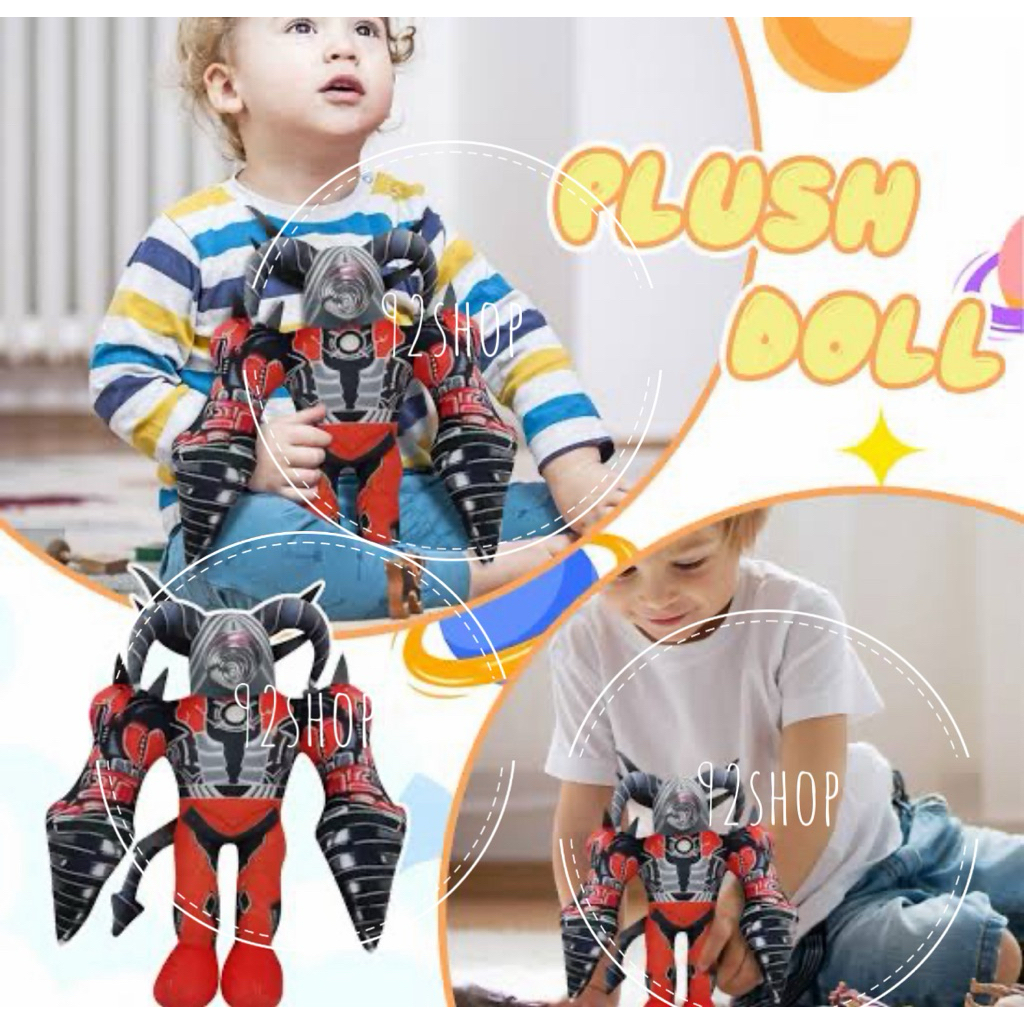 Boneka Titans Drillman upgraded skibidi toilet besar 43 CM | Boneka Skibidi toilet Titan Drillman pl