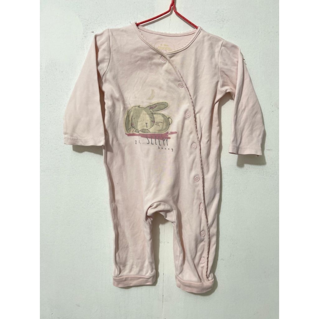 2 pcs romper sleep suit brand mamas & papas size 9-12 bulan murah bagus mewah cantik unik preloved p