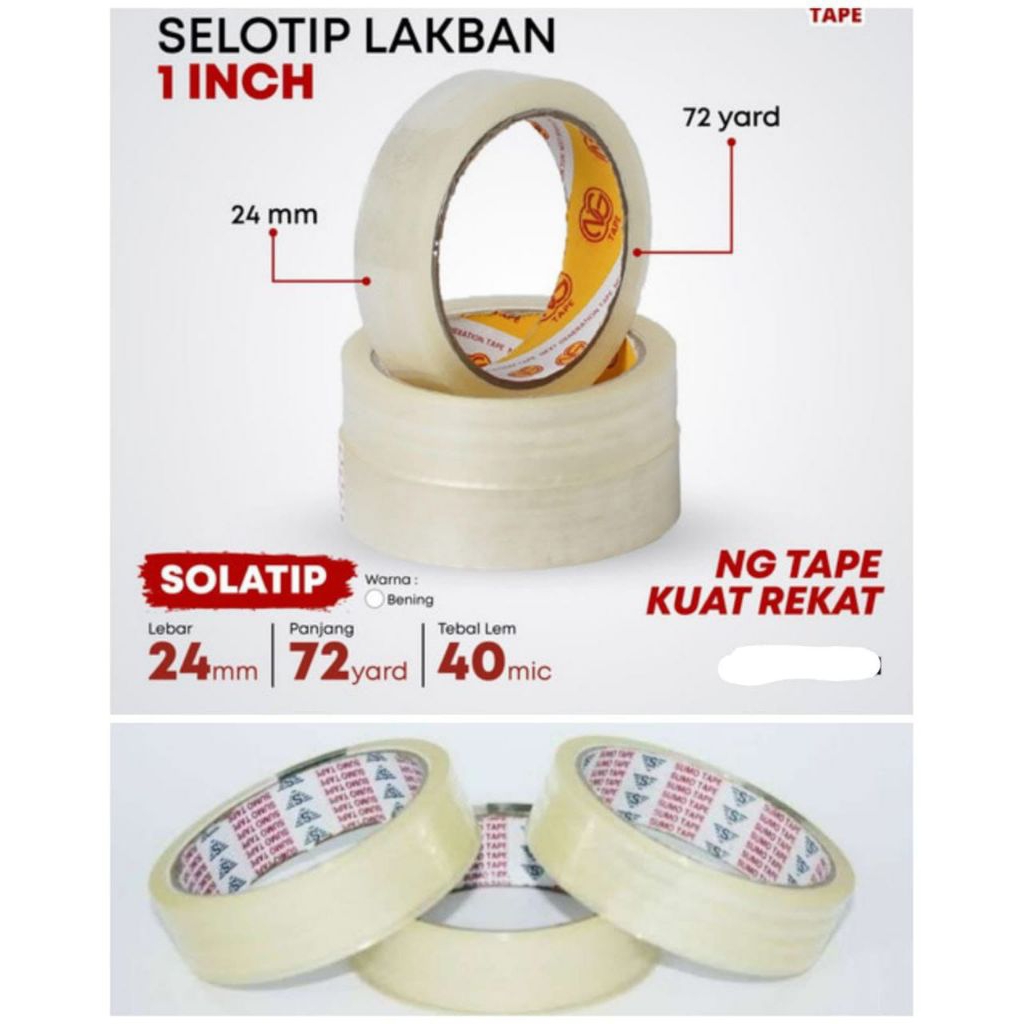 

LAKBAN 1 INCH 24MM X 72YD PRIMEE