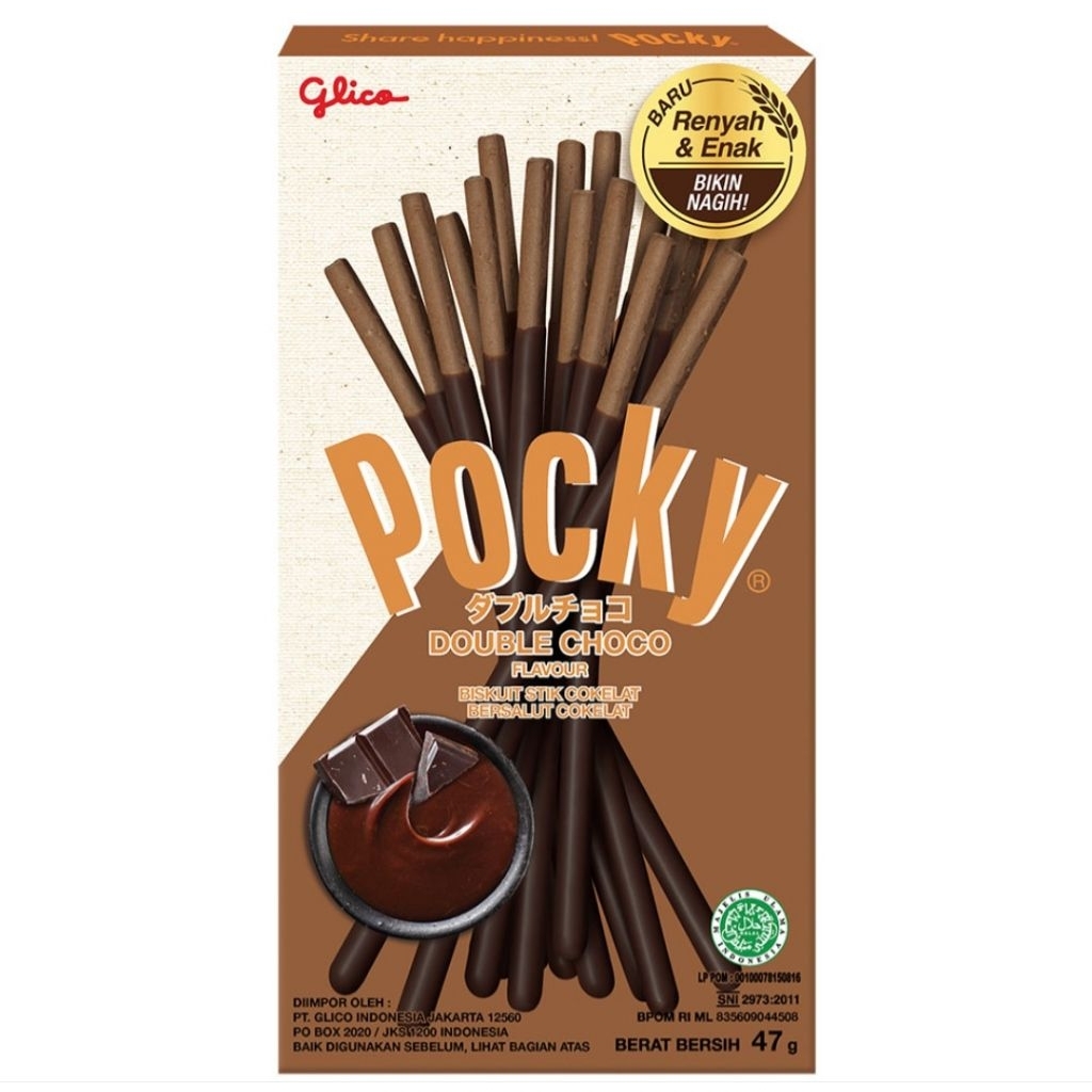 

Pocky Biskuit Stik Double Cokelat 47 g