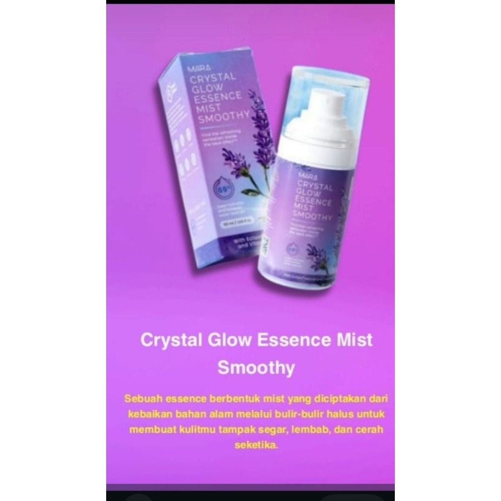 MERA CRYSTAL GLOW ESSENCE MIST SMOOTHY  EX 2026 2 Botol