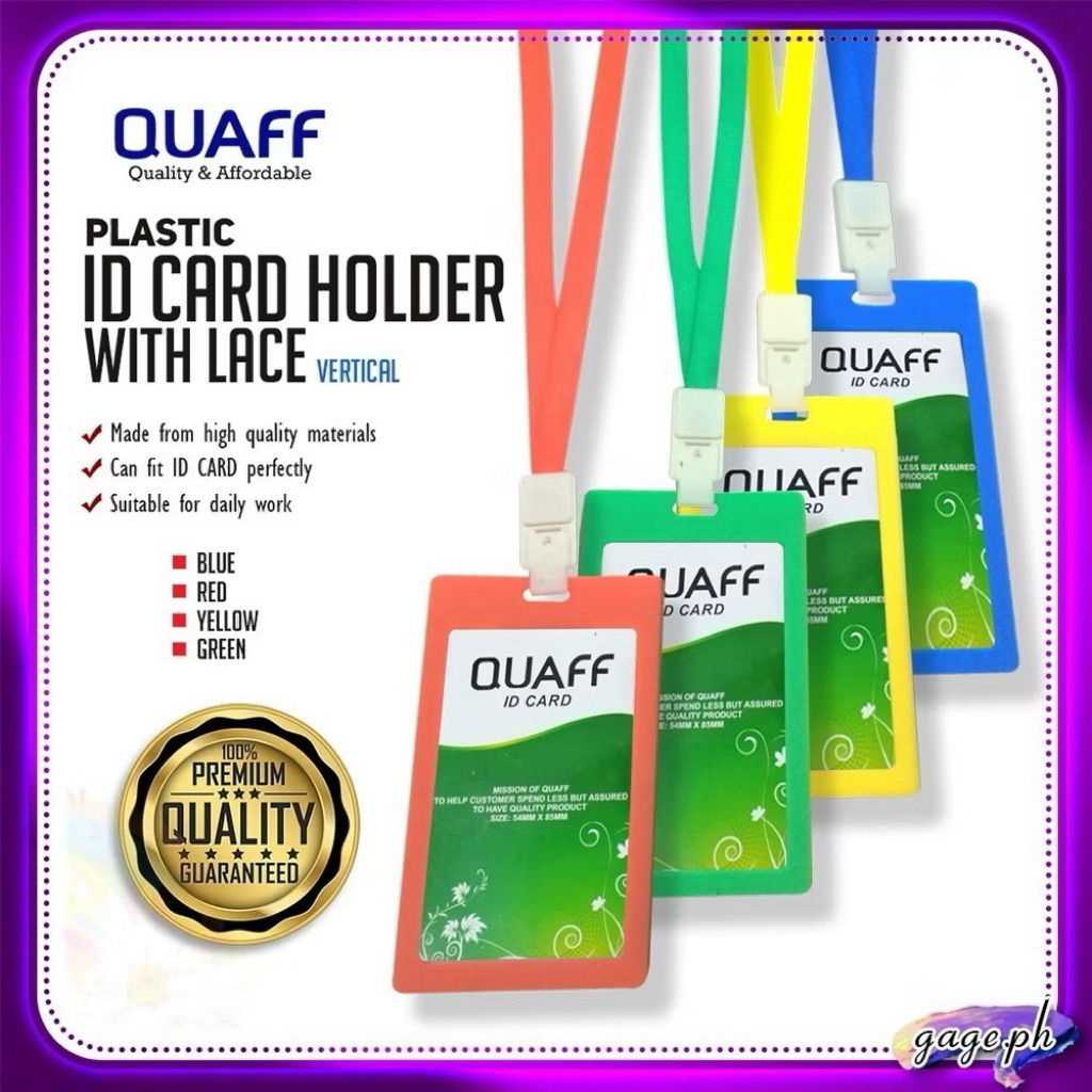 

1 Buah Tempat Kartu ID Bisnis Tahan Air Tempat Kartu ID Karyawan Tali Leher Gantung Perlengkapan Kantor Sekolah Vertikal
