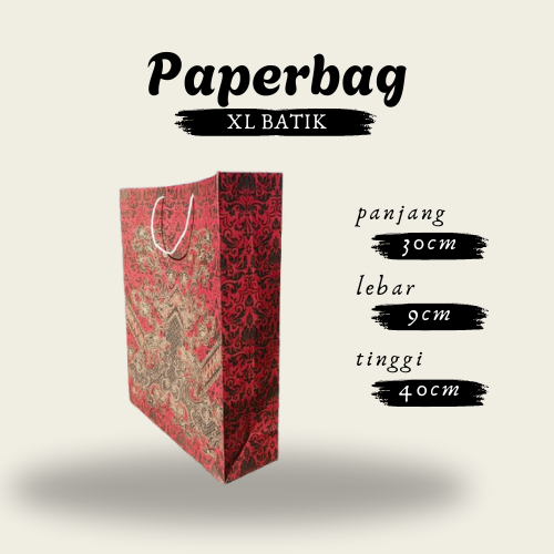 

Tas kertas/ Paperbag batik XL (30X40)