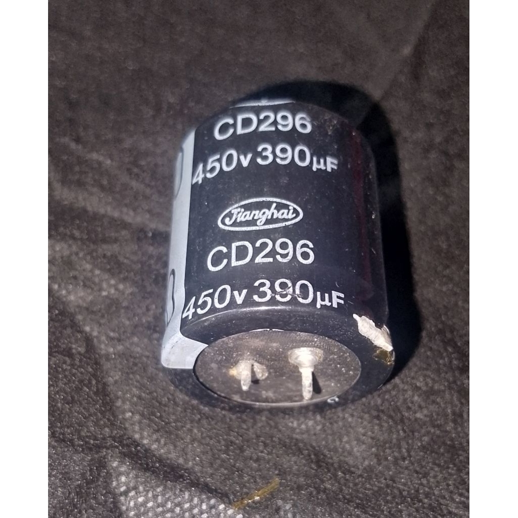 ELCO 390UF 450V T4CM D3,5CM BEKAS CABUTAN