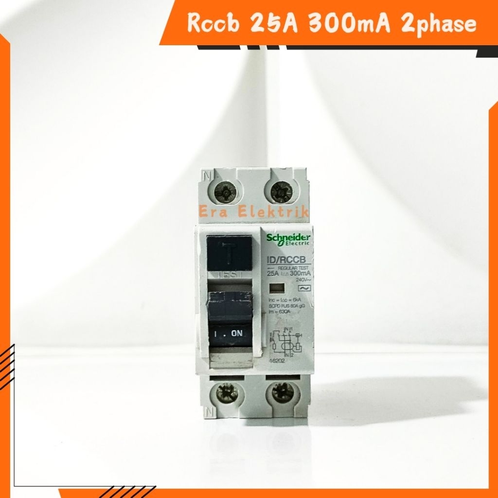 RCCB 25A 300mA 2 Pole Pemutus Arus Listrik