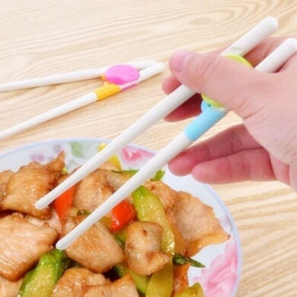 Sumpit Belajar Anak Balita Makan Mie Noodle Training Chopstick