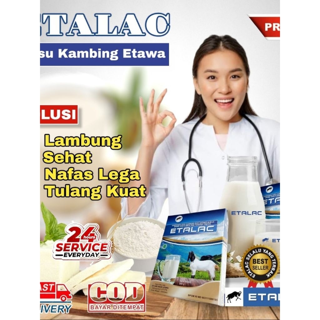 

SUSU KAMBING ETAWA ETALAC BUBUK ORIGINAL ( Paket 2 box) COD