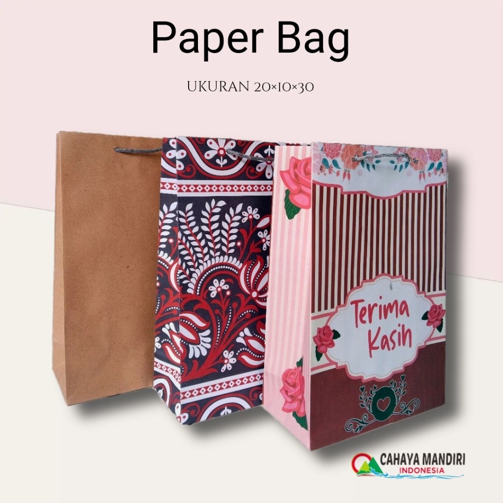 

PAPER BAG KADO (size 20x10x30) TAS BINGKISAN | PAPERBAG SOUVENIR FULL COLOUR