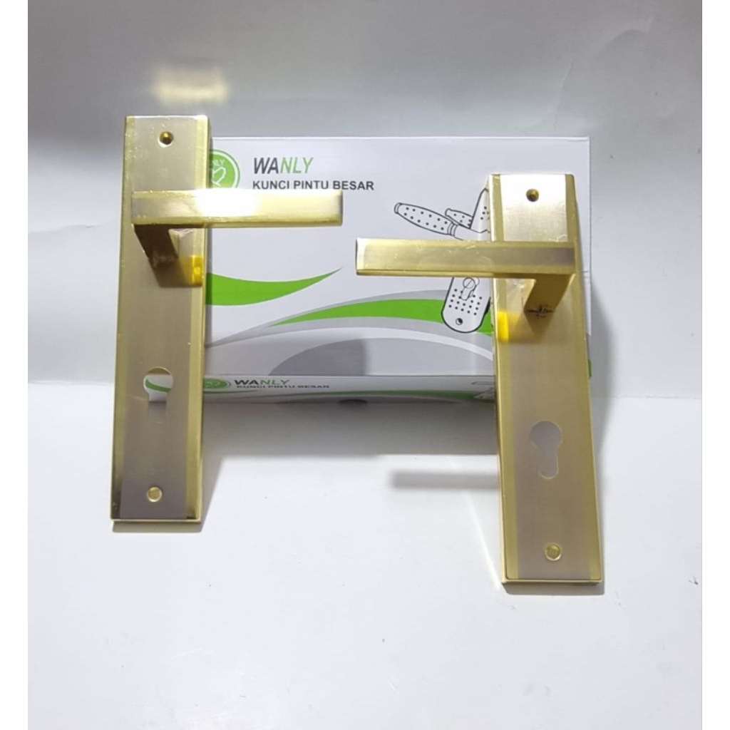 Kunci Pintu Besar / Slot Pintu Besar Kotak Kuning WANLY