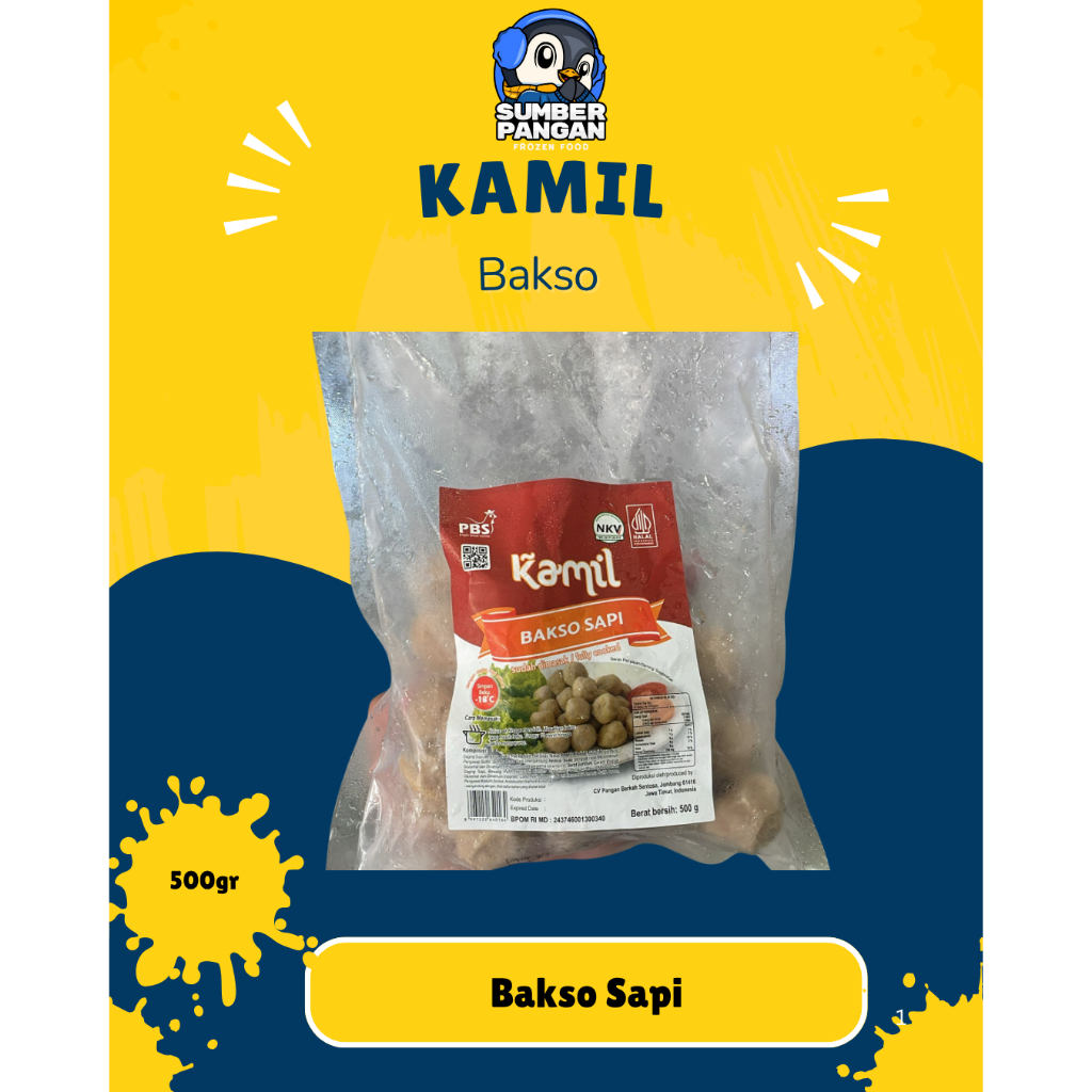 

Kamil Bakso Spi 500gr/Bakso Daging Sapi