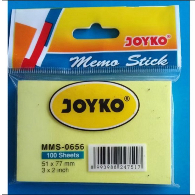 

joyko sticky notes/ memo stick/ kertas memo/ memo tempel tipe MMS-0656