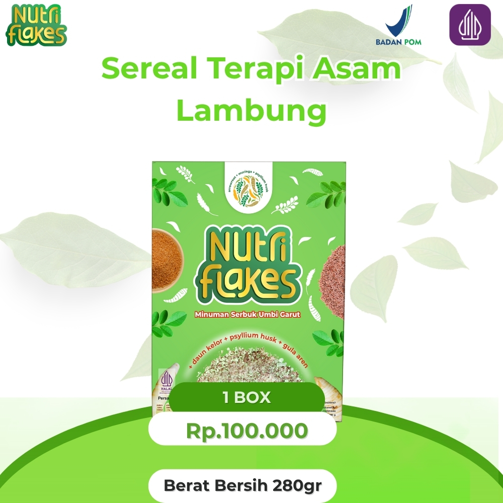 

Nutriflakes Paket 1 Box Sereal Terapi Asam Lambung