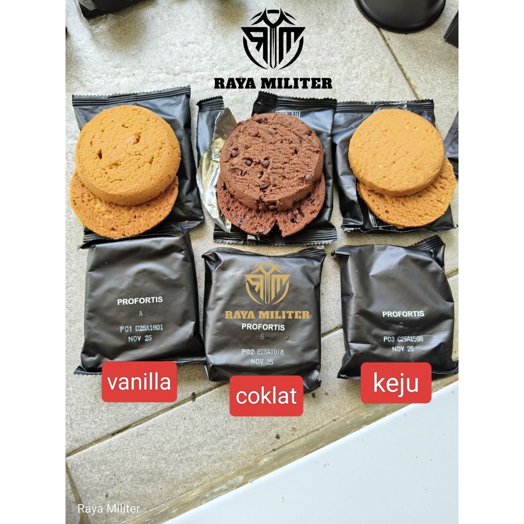 

Biskuit TNI / Profortis A B C / Roti TNI/ makanan TNI
