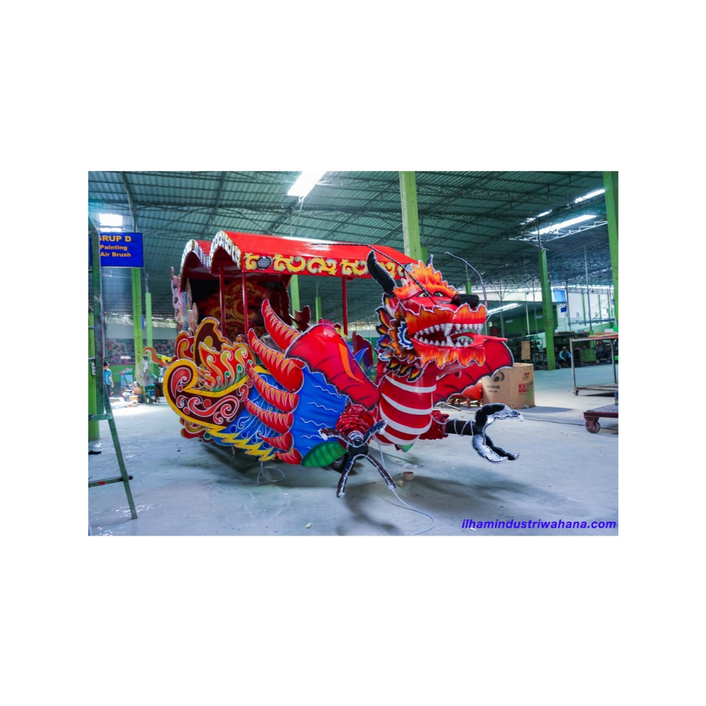 Baca Deskripsi Kereta Kencana odong-odong Motor Viar/ Tossa Mesin Second