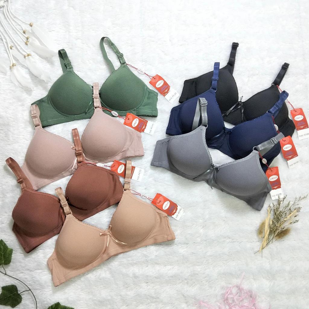 5 Pcs Bra Oreo 2209 Bh Wanita Dewasa Busa Tanpa Kawat Berpori