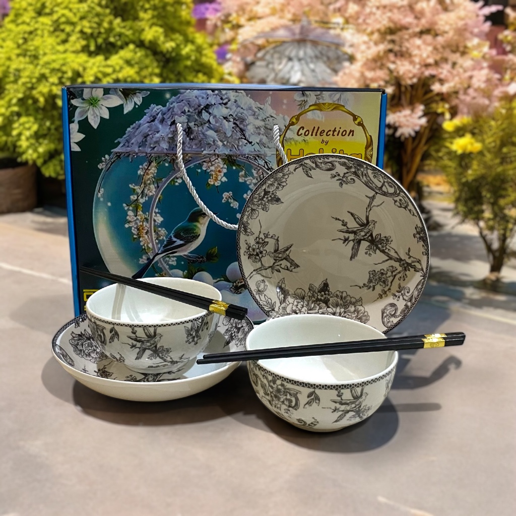 

HOKITA PorcelainWare | Hokita Hampers Collection - Secret Garden Black