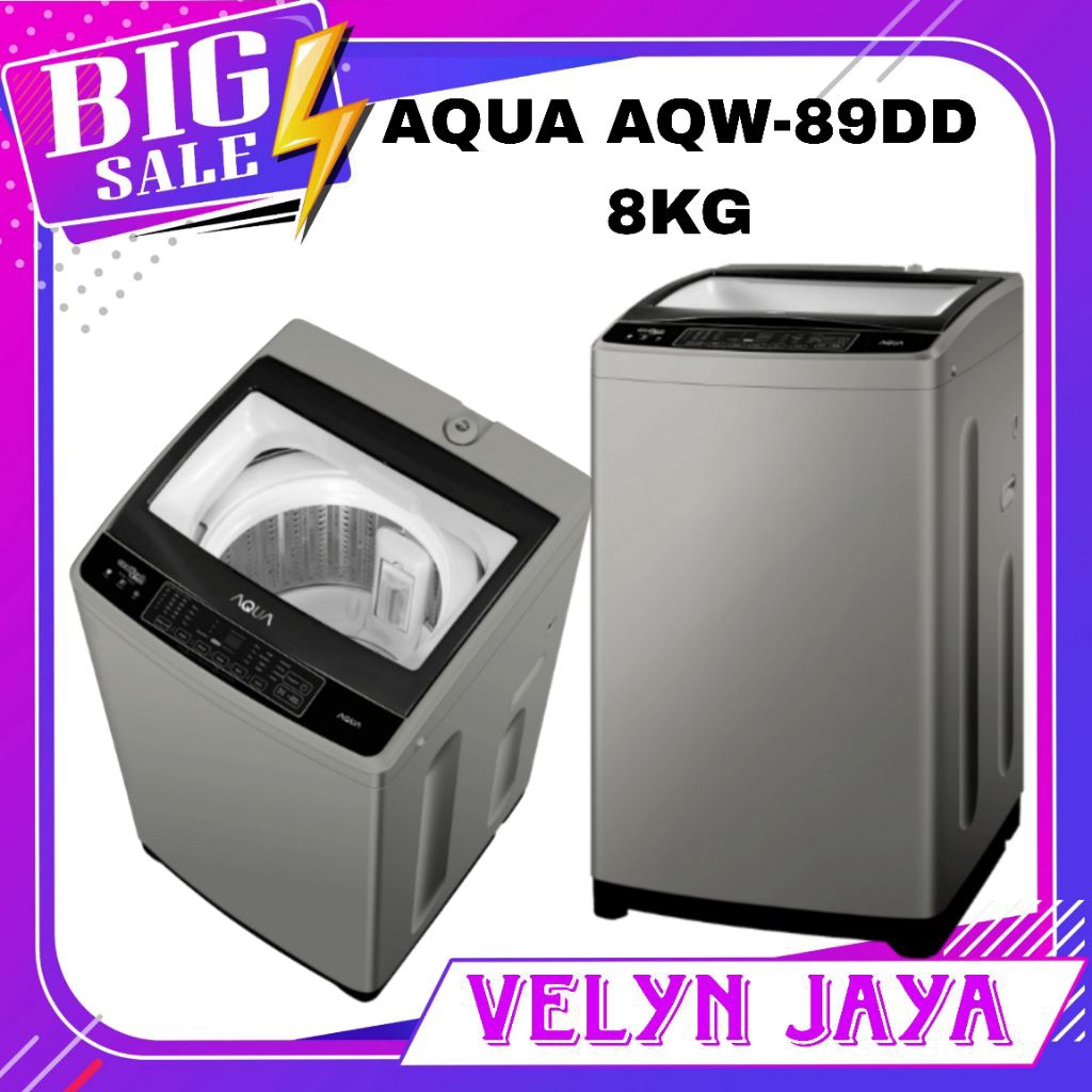 Mesin cuci 1 tabung aqua 8kg 89dd mesin cuci aqua 1 tabung 8kg