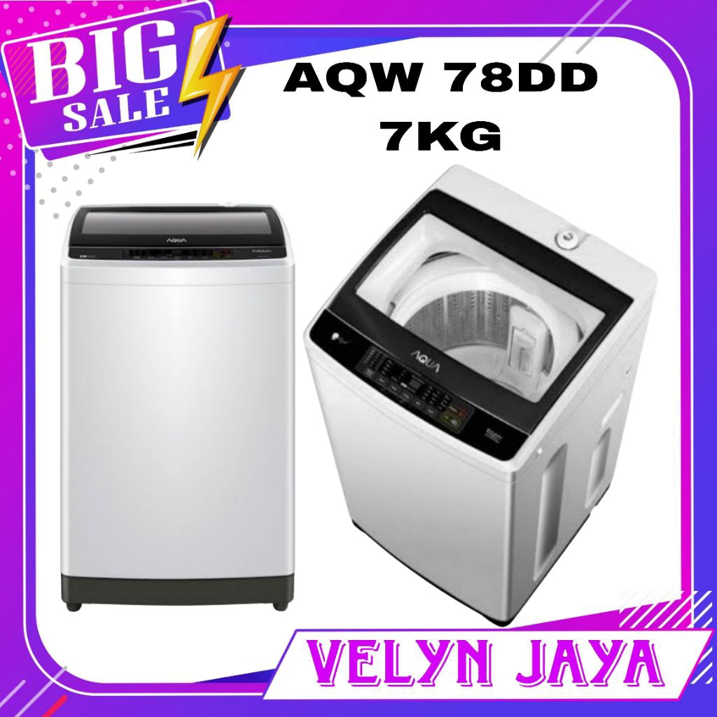 Mesin cuci 1 tabung aqua 7kg 78dd m3sin cuci aqua 1tabung 7kg