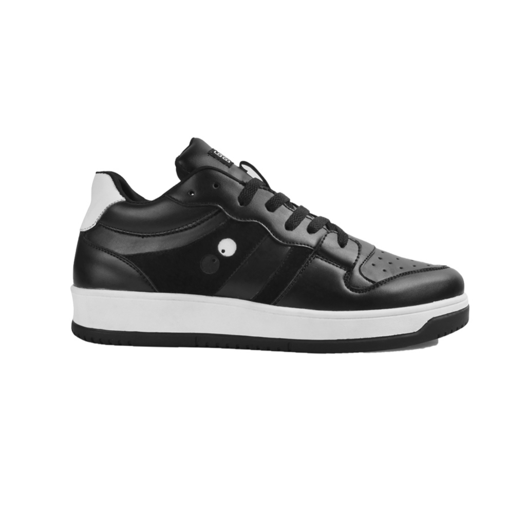 Sepatu Formal Pria Wanita Casual Tali Hitam Sneakers Sekolah SD SMP SMA Kuliah Kantor Style Pendek H