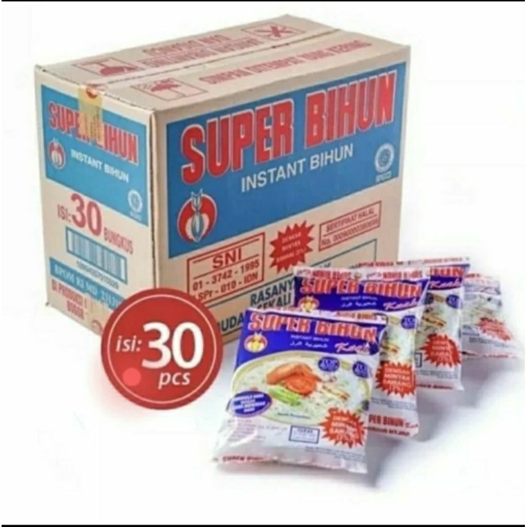 

Super Bihun Bihun instan Dus isi 30