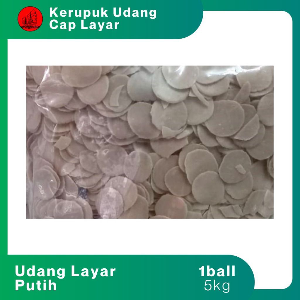 

Kerupuk Udang Putih Kapal Layar 1 Kg