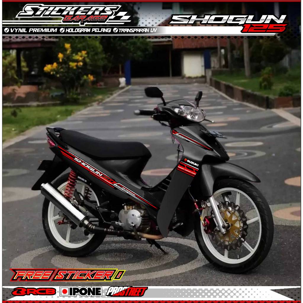 STRIPING VARIASI SUZUKI SHOGUN 125 R / STICKER LIST VARIASI MOTOR SHOGUN 125 R