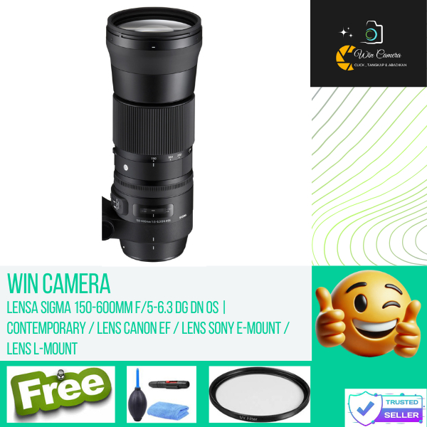 Lensa Sigma 150-600mm f5-6.3 DG DN OS | Contemporary / Lens Canon EF / Lens Sony E-Mount / Lens L-Mo