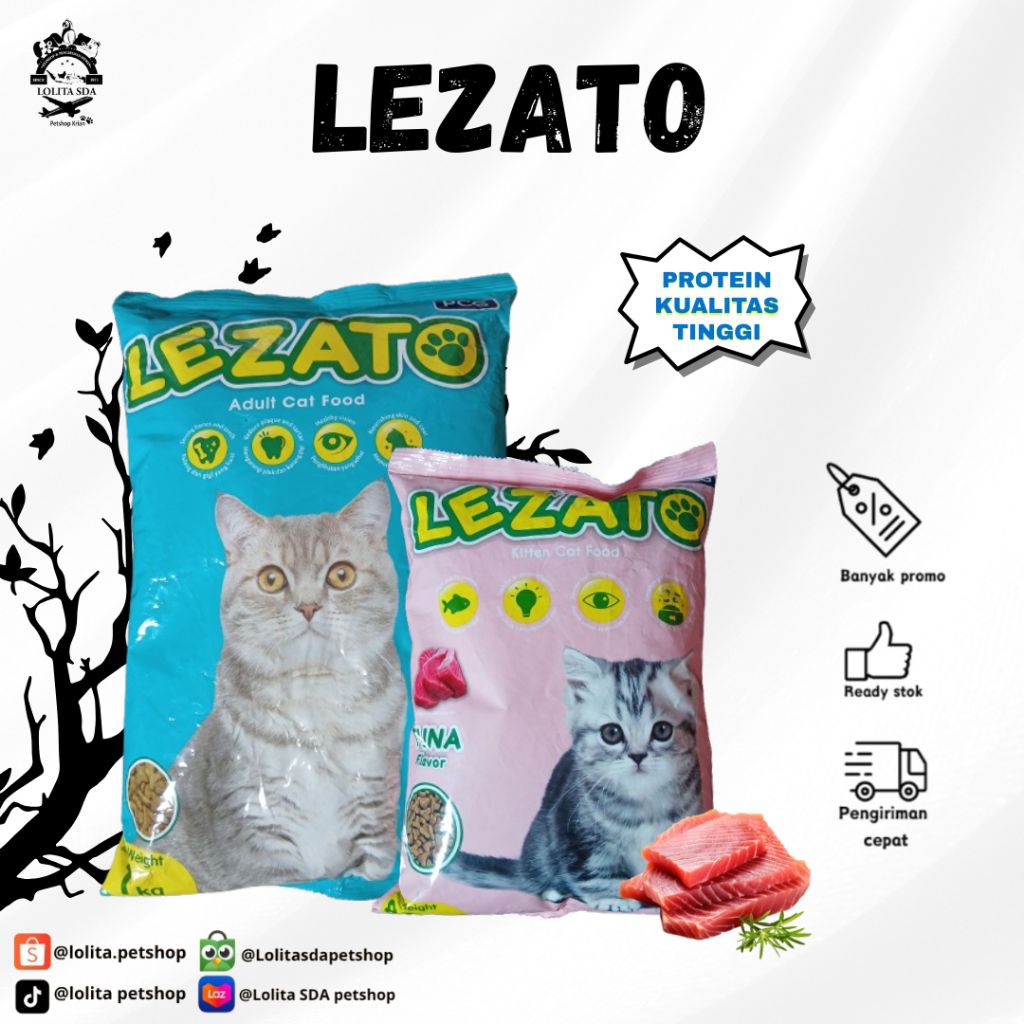 lezato makanan kucing lezato adult kitten