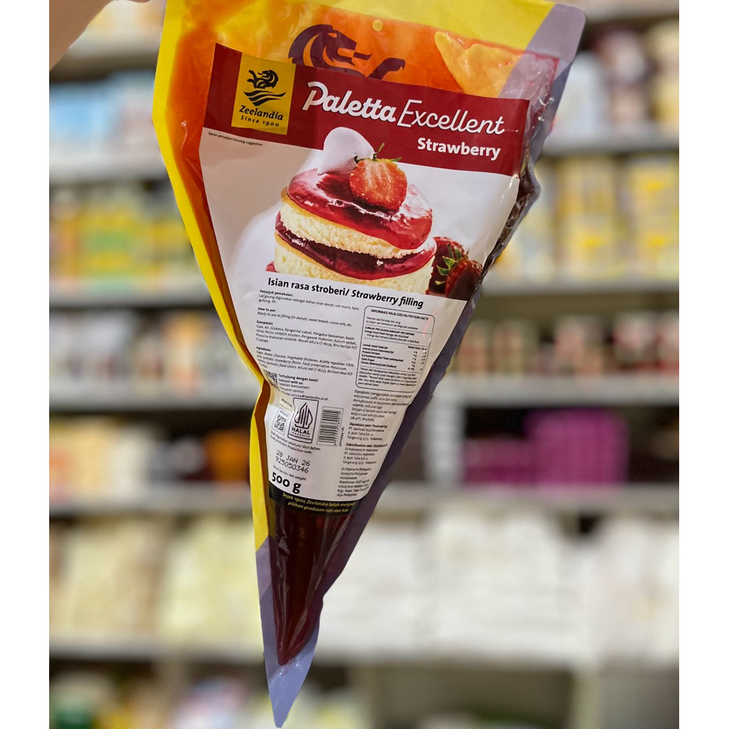

Zeelandia Paletta Excellent Strawberry / Selai Strawberry / Strawberry Filling 500GR