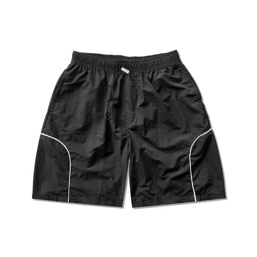 Boardshort Nylon Cringkle Black Relx