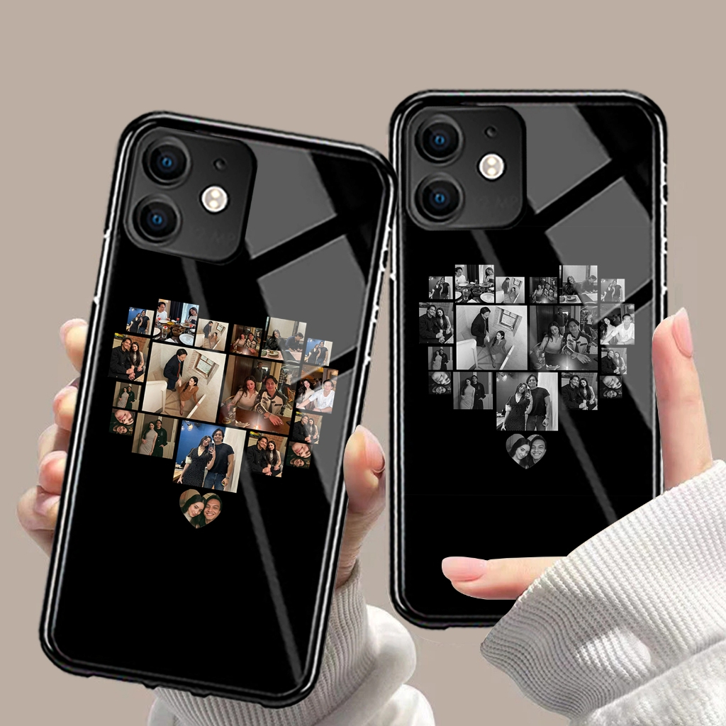 TERBARU CASE COUPLE CUSTOM 11 FOTO LOVE CUSTOM FOTO BERWARNA/HITAM PUTIH READY FOR ALL TYPE HP