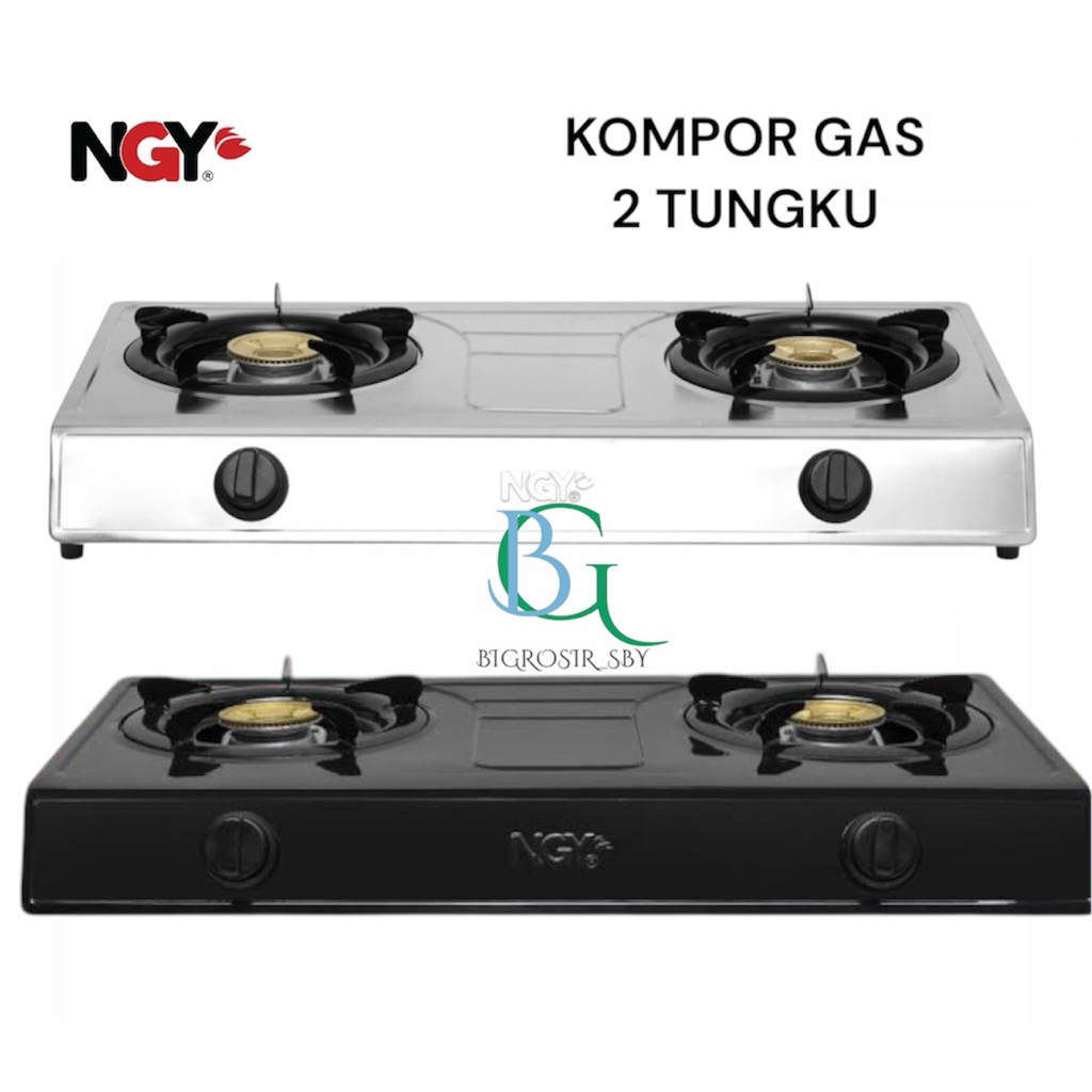 NGY KOMPOR GAS MURAH 2 TUNGKU / KOMPOR GAS STENLIS SNI