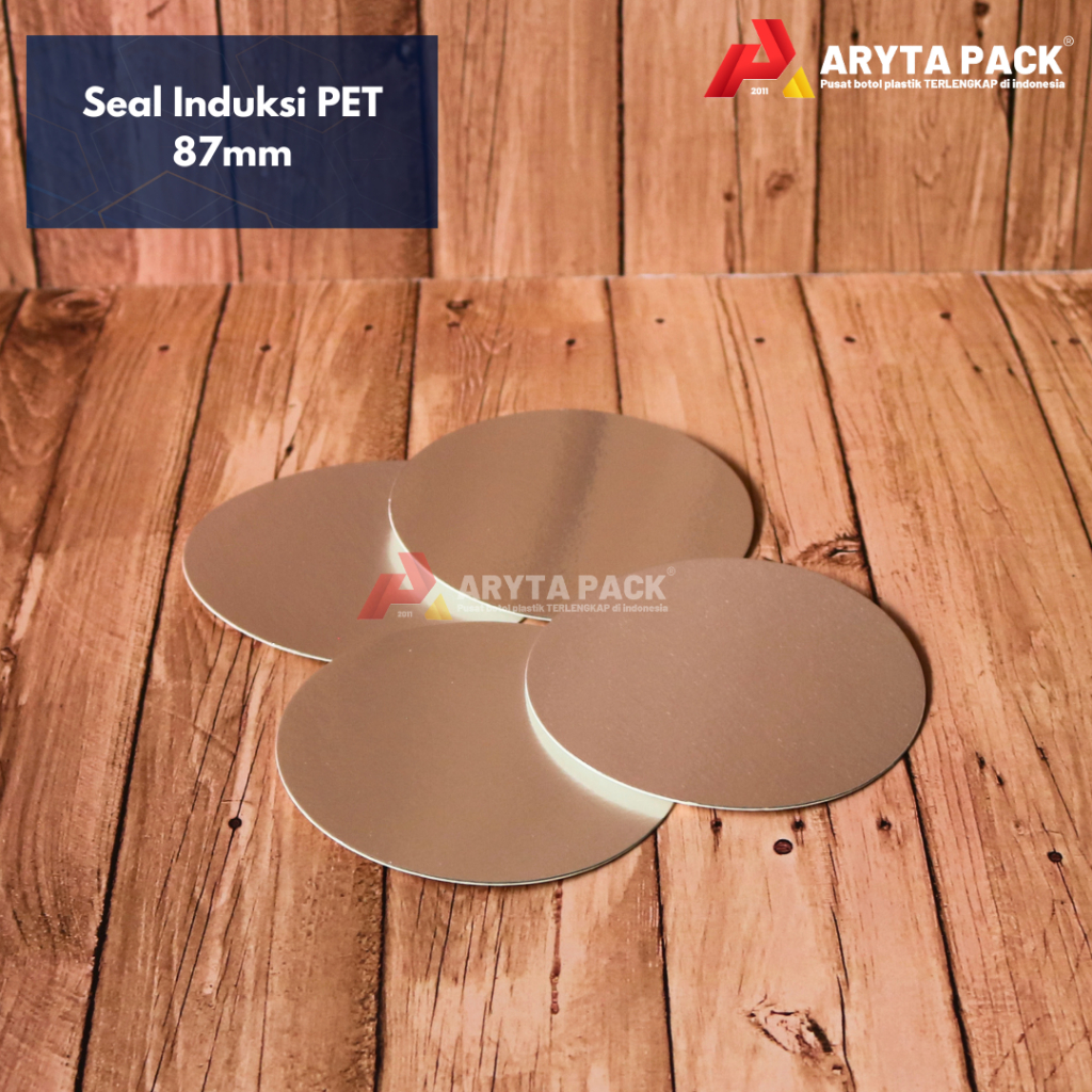 Seal Induksi PET 87 mm - Segel Alumunium Foil Tutup Jar Toples Plastik